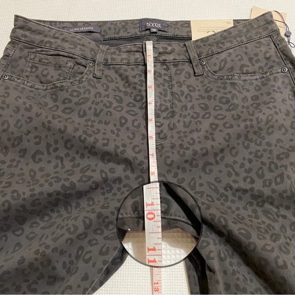 NYDJ Women Alina Legging Shadow Jag Size 10 NWT - Picture 9 of 13
